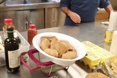 Joe Freedland helping in the kitchen
