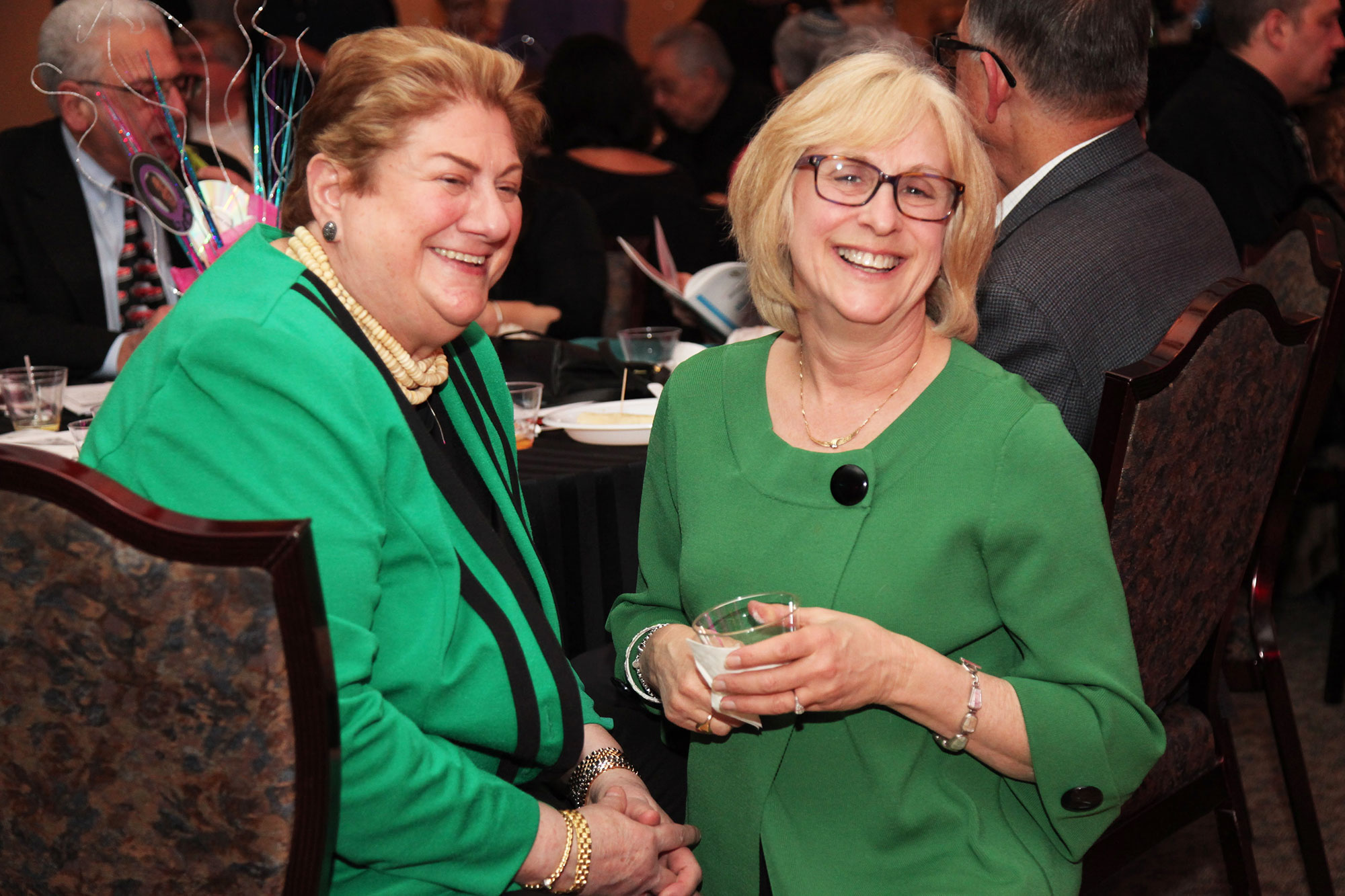 Two women at a temple event